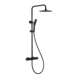 Homelody colonne de douche thermostatique ensemble de douche avec tablette de rangement pour salle de ...