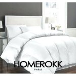Couette - homerokk - 1 place - 140 x 200 cm - 1 oreiller 60 x 60 cm - microfibre 100% polyester