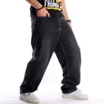 Hommes baggy hip hop jeans casual pants hip hop trouser droit automne et hiver 30 - 46 Hommes baggy hip hop jeans casual pants hip hop trouser droit automne et hiver 30 - 46