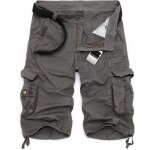 Homme cargo bermuda short multi poches Éte pantalon court gris lh0507pt52 Homme cargo bermuda short multi poches Éte pantalon court gris lh0507pt52