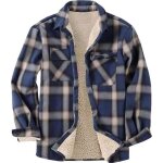 Homme chemise doubl chemise chaude matelasse en flanelle thermique chemise  carreaux et rayures dcontract ...