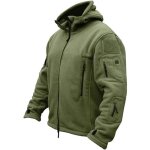 Homme militaire rsistant au vent veste polaire tactique militaire multi - poches chaudes manteau  capuche ...