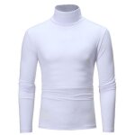 Homme t - shirt thermique manches longues haut thermique hiver pull chaud maillot de corps sous - v�tement ...