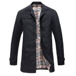 Homme trench coat classique manteau coupe - vent printemps mince veste blousons lger jacket