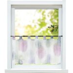Hongya 1pcs rideaux brise bise fenetre � passants rideau moderne court de cuisine violet l - h 90 x 60 ...