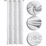 Hongya rideau occultant thermique isolant anti froid � ?illets chambre - salon blanc l / h 140x245cm ...