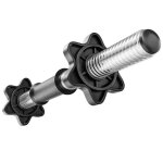 Hop - sport barre dhalt�res courte de 52 cm avec filetage et poign�es antid�rapantes diam�tre 30 mm