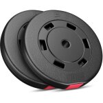 Disques de poids en plastique 20 kg � 31 mm hop - sport disques dhalt�res pour musculation pour barres ...