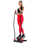 Hop - sport stepper fitness pliable hs - 045s slim avec poign�es nordic walking avec extenseurs r�sistance ...