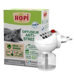 Hopi diffuseur anti stress chat chiens lapins rongeurs 45 ml et 1 recharge - favorise calme et bien - ...