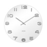 Horloge blanche en verre �40cm vintage