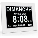 Horloge - onever - 8 pouces - alarme r�glable - dimming automatique