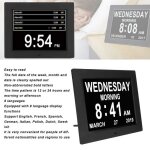 Horloge calendrier num�rique jim 10 pouces avec rappel de prise de m�dicaments et gradation automatique ...