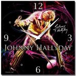Horloge canvas johnny hallyday gold