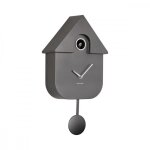 Horloge coucou moderne h40cm - present time - gris foncé - Horloge coucou moderne h40cm - present time - gris foncé -