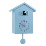 Horloge  coucou - prumya - pendule murale - bleu - 25x20x9 cm - dcoration intrieure