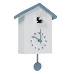Horloge  coucou - prumya - pendule murale - bleu - plastique - 25x20x9 cm