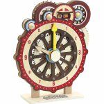 Horloge dapprentissage en bois - vilac - machinalirleur - dcouvrir les heures et les minutes - pour ...