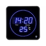 Horloge digitale radio - pilot�e bleue avec temp�rature