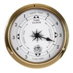 Horloge de marée testeur mural en cuivre coque marine pour station météo bateau suspendu à laide dune ... Horloge de marée testeur mural en cuivre coque marine pour station météo bateau suspendu à laide dune ...