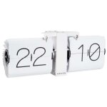 Horloge moderne flip no case blanc