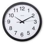 Horloge murale - hama - aruba - � 40 cm - silencieuse - noire