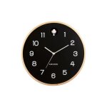 Horloge murale bois de bouleau karlsson natural cuckoo - noir - 6x315 cm