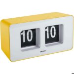 Horloge murale ou � poser funky flip jaune