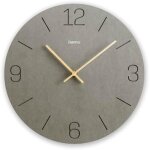 Horloge murale - hama - cr�te - quartz analogique - � 30 cm - mdf gris
