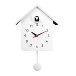 Horloge murale - homyl - coucou minimaliste - design scandinave - blanc - 268x255x12 cm