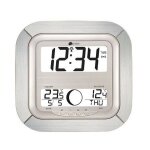 Horloge murale avec icne mto la crosse technology ws8418 silver