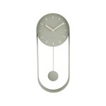 Horloge murale - karlsson - pendulum charm - acier - vert - 50x20x48 cm