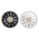 Horloge murale - lana deco - noir mdf blanc - 60 cm - design contemporain - intérieur Horloge murale - lana deco - noir mdf blanc - 60 cm - design contemporain - intérieur