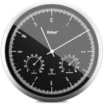 Horloge murale - mebus - tinytime 1977 - radio - pilotée - thermomètre et hygromètre - silencieuse 25 ... Horloge murale - mebus - tinytime 1977 - radio - pilotée - thermomètre et hygromètre - silencieuse 25 ...