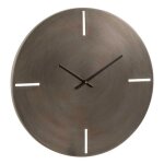 Horloge murale en métal design mat 76cm gris Horloge murale en métal design mat 76cm gris