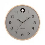 Horloge murale natural coucou - present time - gris -