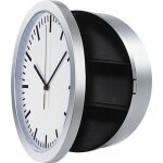 Horloge murale - st. leonhard - mod�le avec cachette - gris - rond - contemporain - design