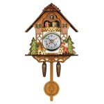 Horloge murale numrique coucou vintage classique 3d style nordique balanoire automatique dcoration ...