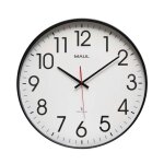 Horloge murale num�rique - maul - 9054890 - rond - noir et blanc - 47 cm de diam�tre