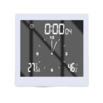 Horloge murale num�rique - inf - salle de bain - ip65 - affichage lcd - tactile