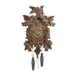 Horloge murale - selva creations - coucou schuttertal - bois massif - arrt automatique de nuit - 12 ...