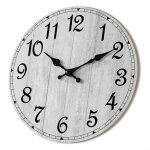 Horloges murales silencieuses sans tic - tac horloges en bois rustiques vintage d�coratives pour cuisine ...