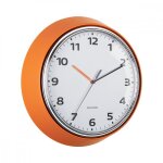 Horloge murale modern retro d34cm - present time - orange - Horloge murale modern retro d34cm - present time - orange -