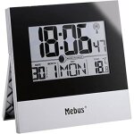 Horloge radio - pilot�e - mebus - 41787 - int�rieur - noir - contemporain