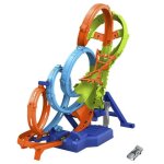 Hot wheels - coffret ultra crash looping - propulseur et voiture hxr70