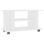 Hot9968 meuble tv armoire tele - armoire de rangement - avec roulettes blanc 80 x 40 x 40 cm aggloméré ... Hot9968 meuble tv armoire tele - armoire de rangement - avec roulettes blanc 80 x 40 x 40 cm aggloméré ...