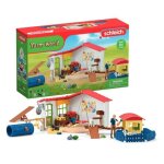 H�tel des animaux de la ferme - grand coffret de 54 pi�ces de jouets schleich avec chien chat lapin accessoire ...