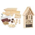 H�tel � insectes en kit - naturel - facile � installer - bois naturel - ext�rieur - blanc