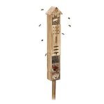 Relaxdays h�tel � insectes avec piquet abri pour papillons en bois hlp�: 150 x 155 x 11 cm pour jardin ...