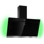 Hotte aspirante cuisine 90 cm - klarstein - 550m� / h - hotte inclinee avec 3 vitesses - led - hotte ...